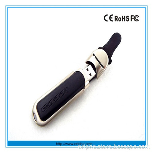 leather USB flash drives, USB stick popular model,easy printing logo